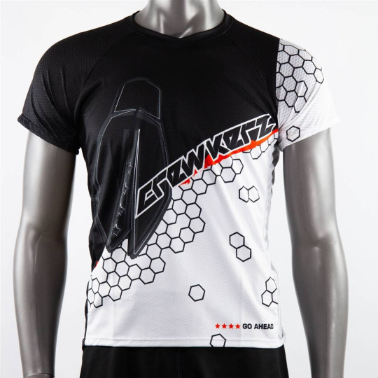 Bike jersey with short sleeves CREWKERZ BEE | Adult