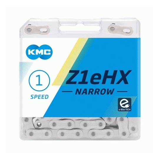 Řetěz KMC | Z1eHX | Narrow | 1/2"x3/32" | e-bike | 112 článků | stříbrný