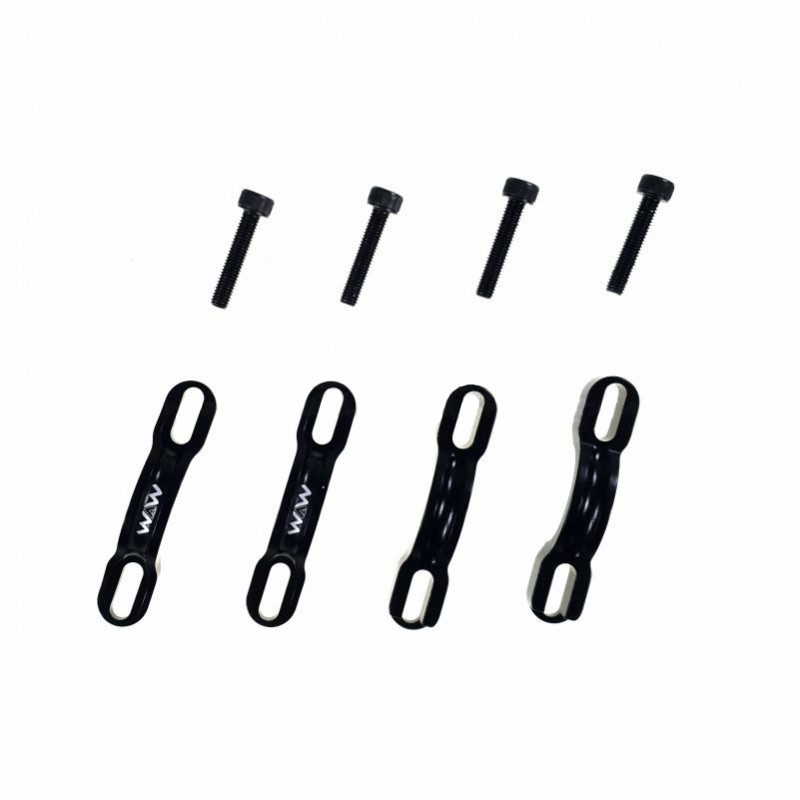 WAW rim brake clamps | IDM 4-bolts | black