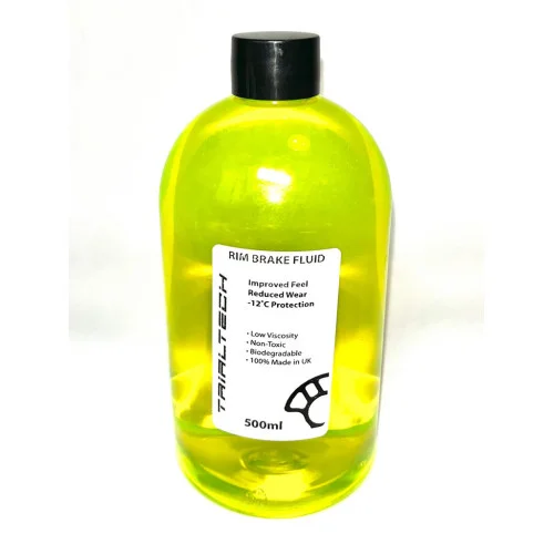 Trialtech rim brake fluid by HASHTAGG  | neon green | 500ml