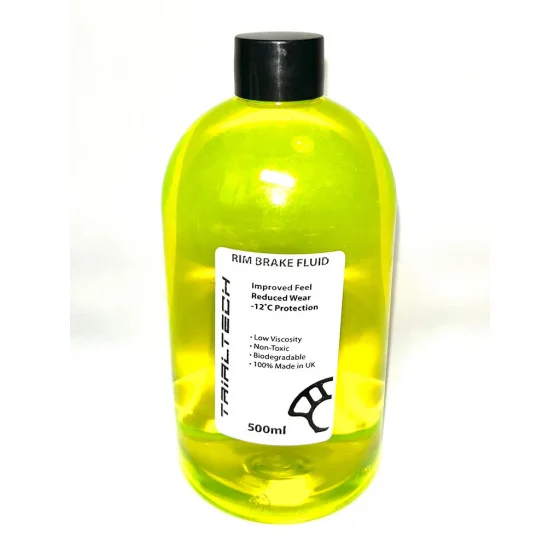 Trialtech rim brake fluid by HASHTAGG  | neon green | 500ml