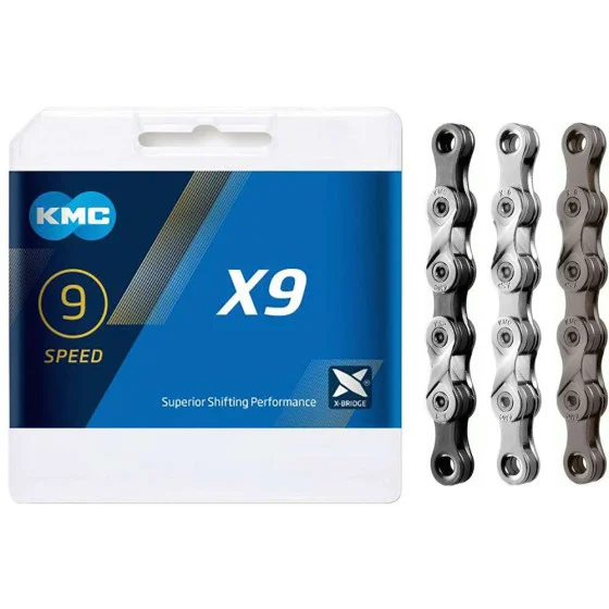 Chain KMC | X9 | 1/2" x 11/128" | 114 links | silver | box